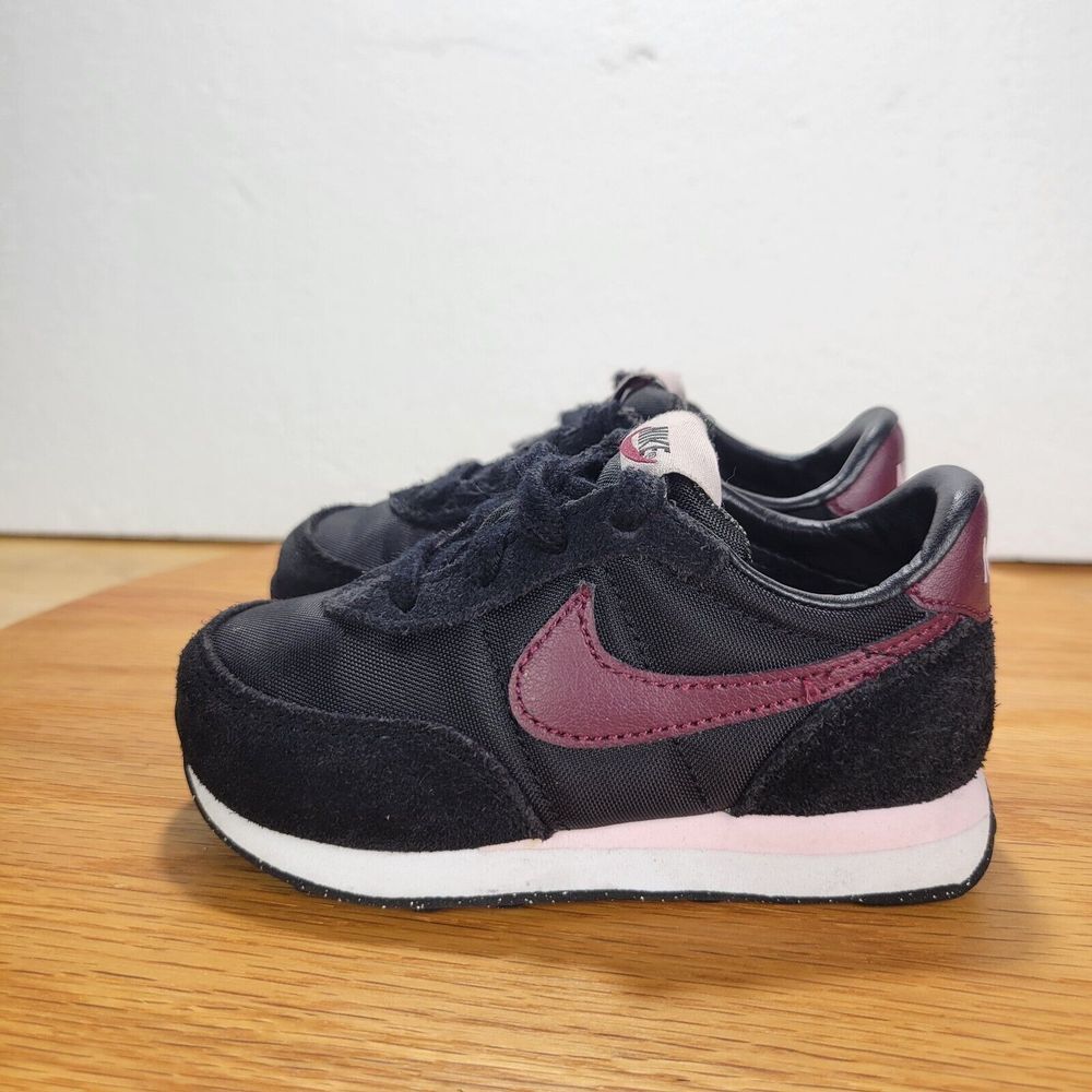 Nike Shoes Toddler 6 C 6C Waffle Trainer Black Beetroot Pink Foam DC6479-002